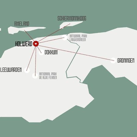 Fietshotel Zee Van Tijd Holwerd Εξωτερικό φωτογραφία